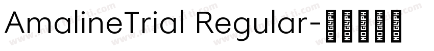AmalineTrial Regular字体转换